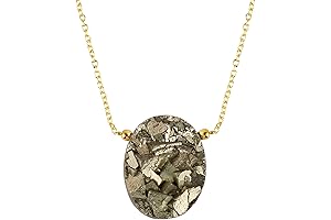 Raw Pyrite Druzy Necklace for Women: A Radiant Statement