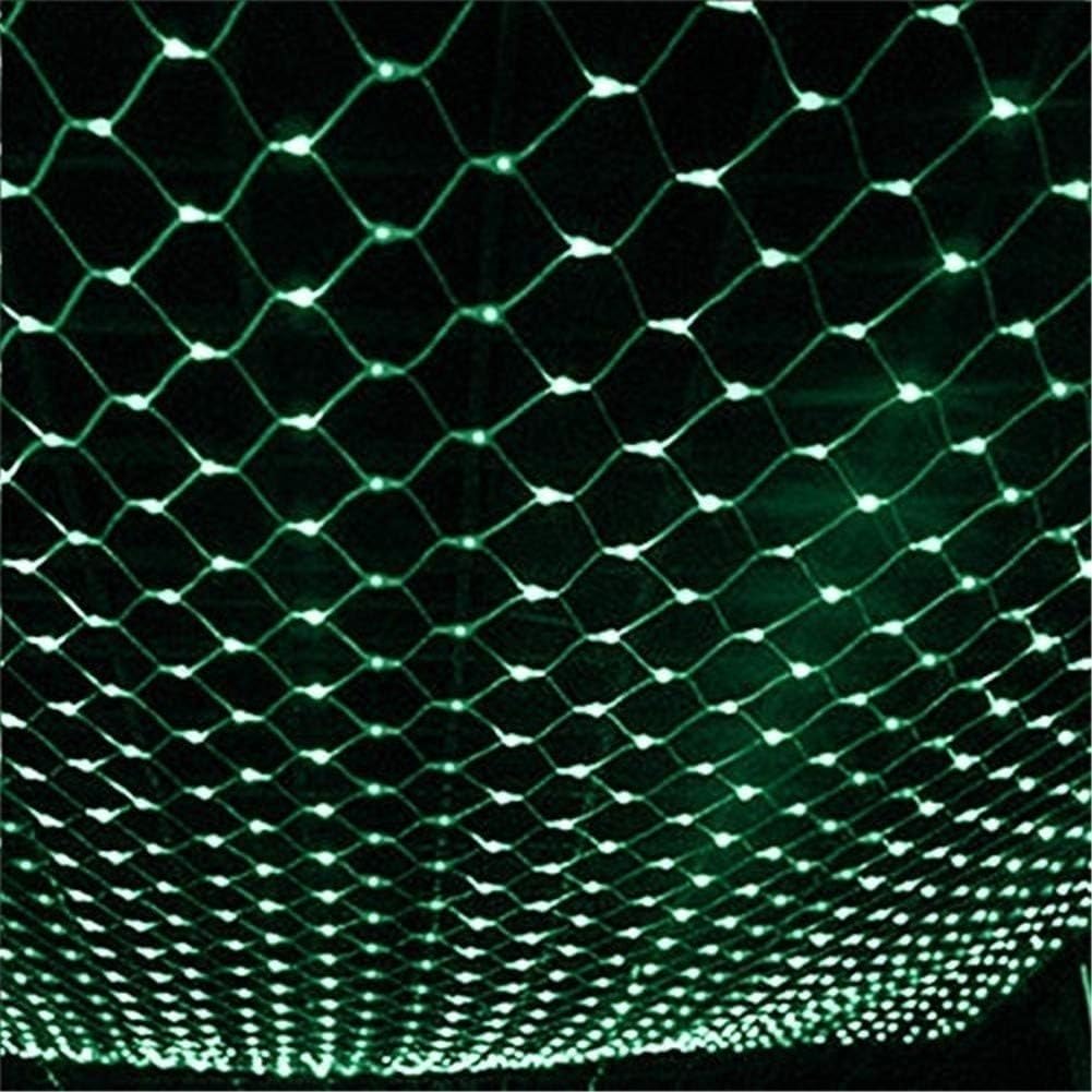 Siatka Świetlna LED Do Ogrodu, Wodoodporna Wróżka Z 8 Trybami, Sznurek Łączenia Na Halloween, Boże Narodzenie, Choinkę, Ślub(Green,10m x 8m 2000led)