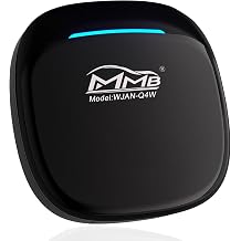 MMB Carplay Ai Box, CarPlay & Android Auto Wireless Adapter,3 in 1, 8Core, 8GB+128GB, Android CarPlay Box with Built-in 4G, Wi-Fi, Bluetooth, USB, Built-in GPS, microSD Playback,Micro-HDMI