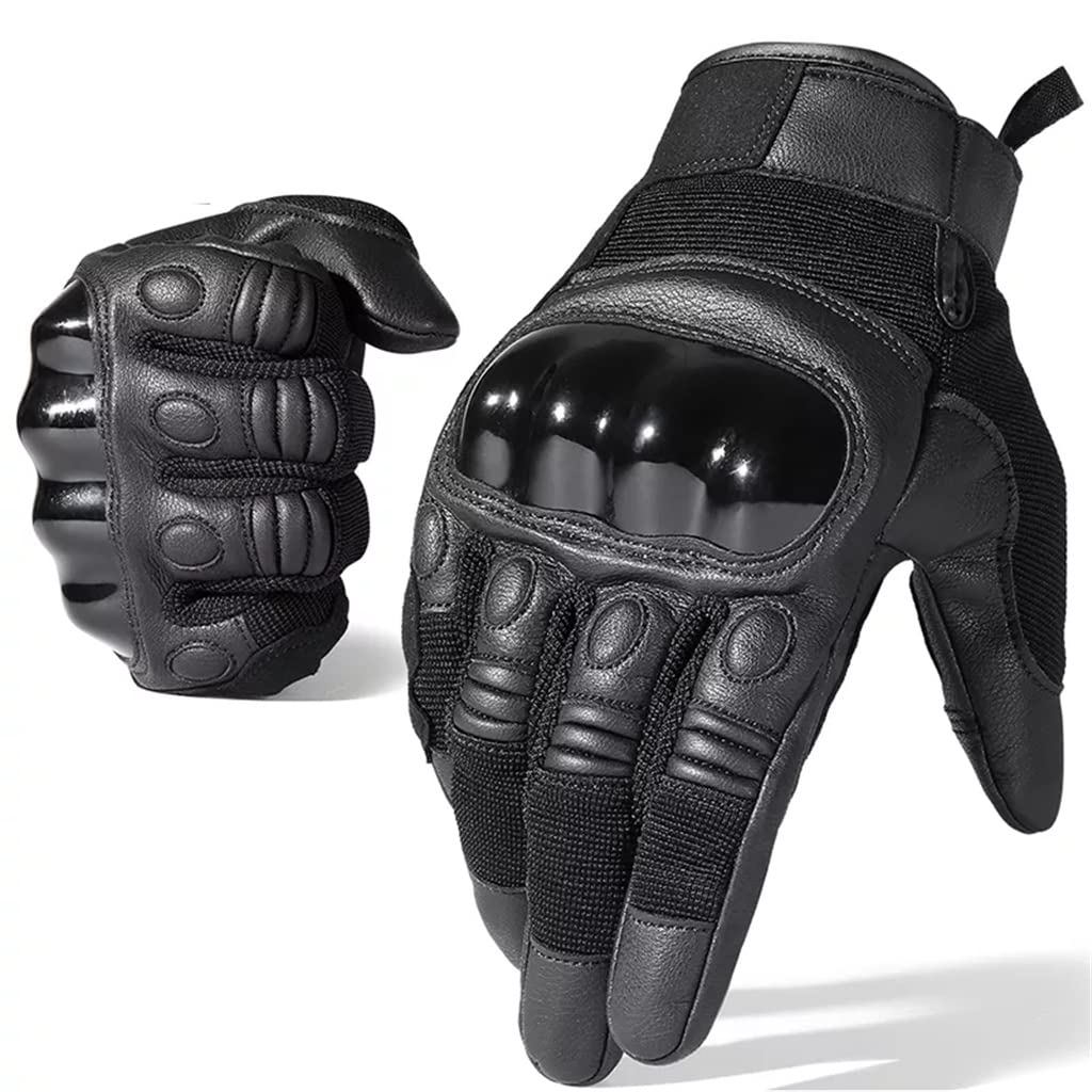 Guanti Touch Screen Caccia Attrezzatura per Il Fitness all'aperto Guanti Interi in Pelle PU (Color : B, Size : S Code) (al Code)