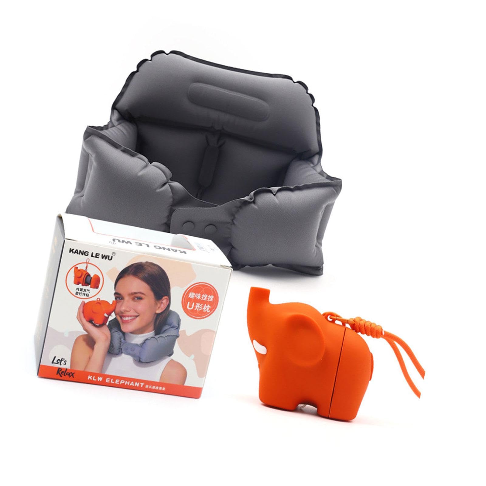 Zxfdsfdbnm Ergonomic Air Fill Neck Cushion for Business Travelers and Commuters Ergonomic Car Neck Pillow