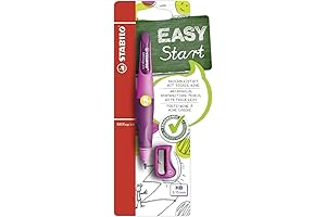 STABILO EASYergo 3.15 Pencil Designed for Left-Handed Kids - Pink/Lilac