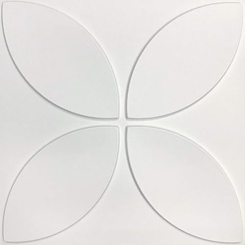 Miniatura 1 de Ekena Millwork WP20X20PRWH 19 58 pulgadas de ancho x 19 58 pulgadas de alto, Primrose EnduraWall Decorativo 3D Panel de Pared Cubre 2.67 pies