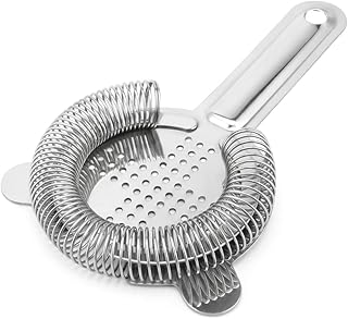 Professional Cocktail Strainer - Stainless Steel Bar Strainer for Bartending