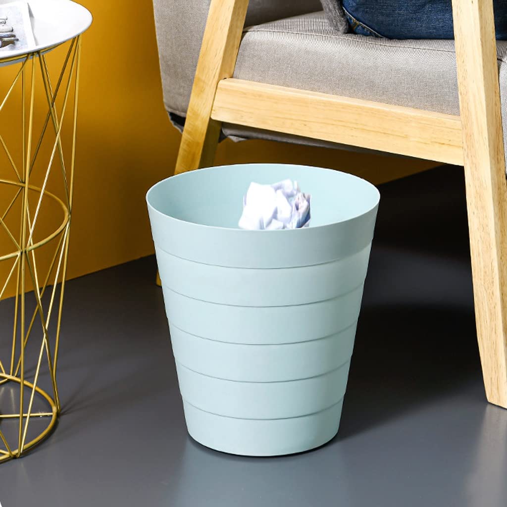 Kosz na Śmieci do Biura, na papier Mały śmieci może trwałe kosz na łazienkę, sypialnię, biuro i więcej, 6l, 9l Kosz na Kosmetyki(Grün,9l)