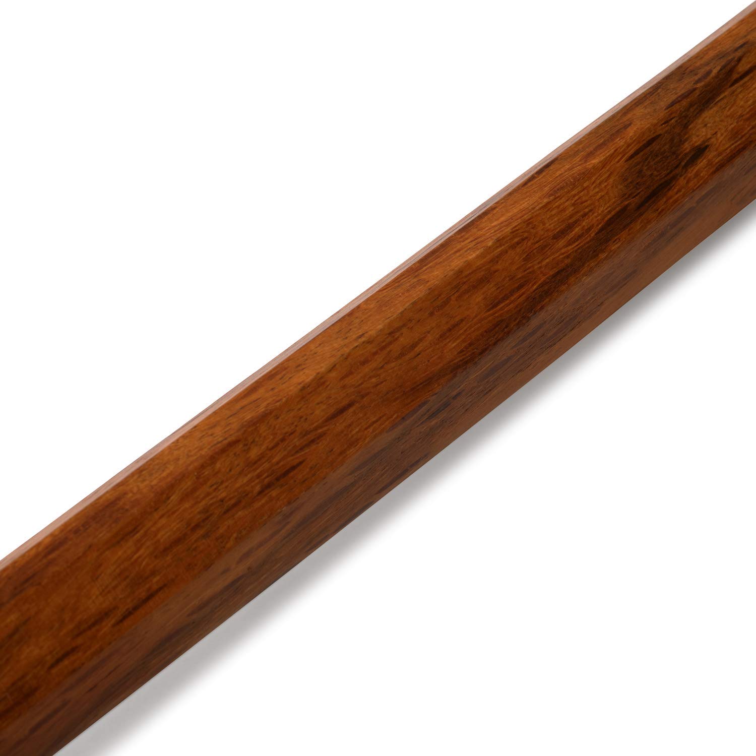 Playwell Arts Martiaux en Bois Bokken avec Cordé Poignée - Rouge Oak