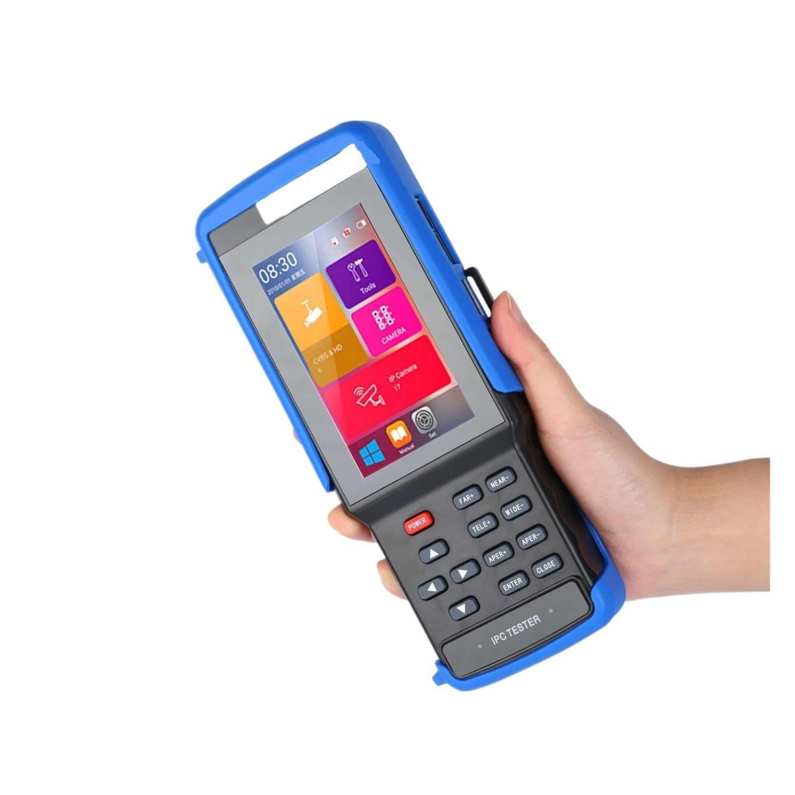 Tester Portatile per Fotocamere, IPC9310 Plus 4k Tester for Telecamere di Sicurezza IP 1080P 8MP AHD TVI CVI CVBS SDI all in 1 CCTV Tester Monitor Utp Poe Ottico Test di Videosorveglianza