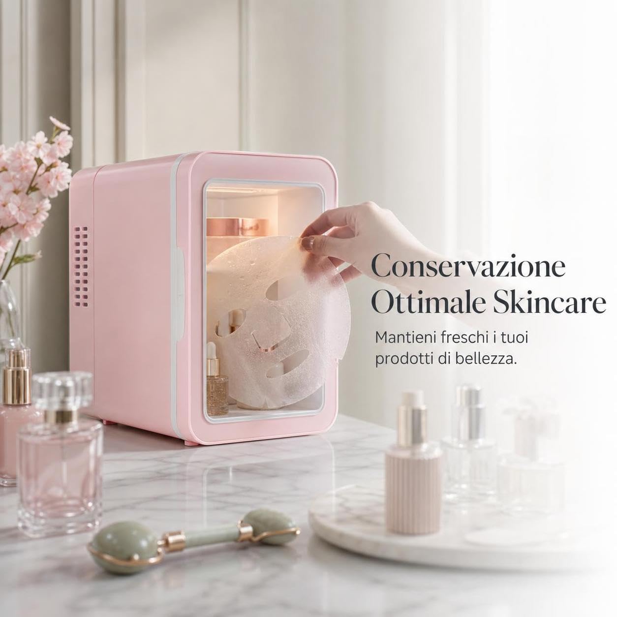 Mini Frigorifero 5L - Frigorifero Portatile per Cosmetici - /100-240V - Per cosmetici