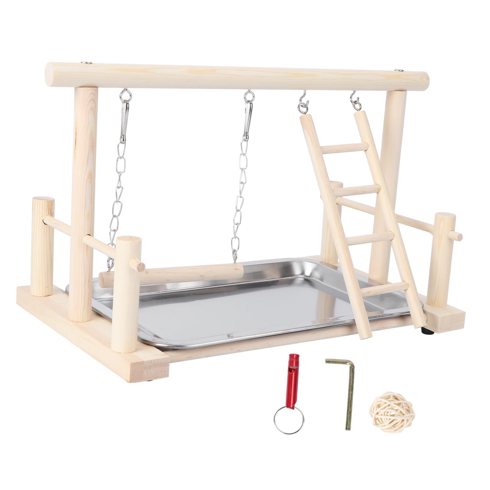 Giocattolo Pappagallo Altalena in Legno Appeso Supporto Giocattolo Per Uccelli Divertenti Pappagalli Che Giocano Altalena Parco Giochi