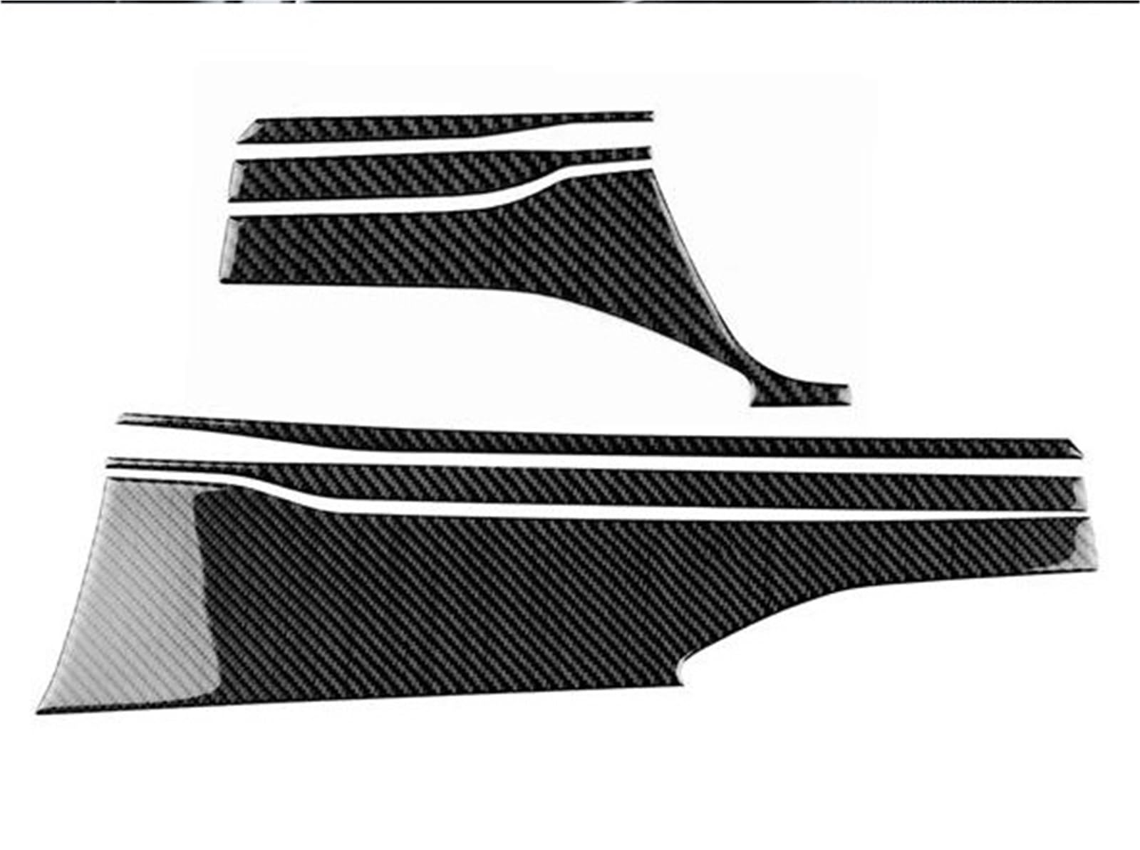 Real Soft Carbon Fiber Sticker for Subaru for WRX STI 2022 2023 Dashboard Decor Panel Trim RHD LHD Interior Decal Trim(LHD Black)