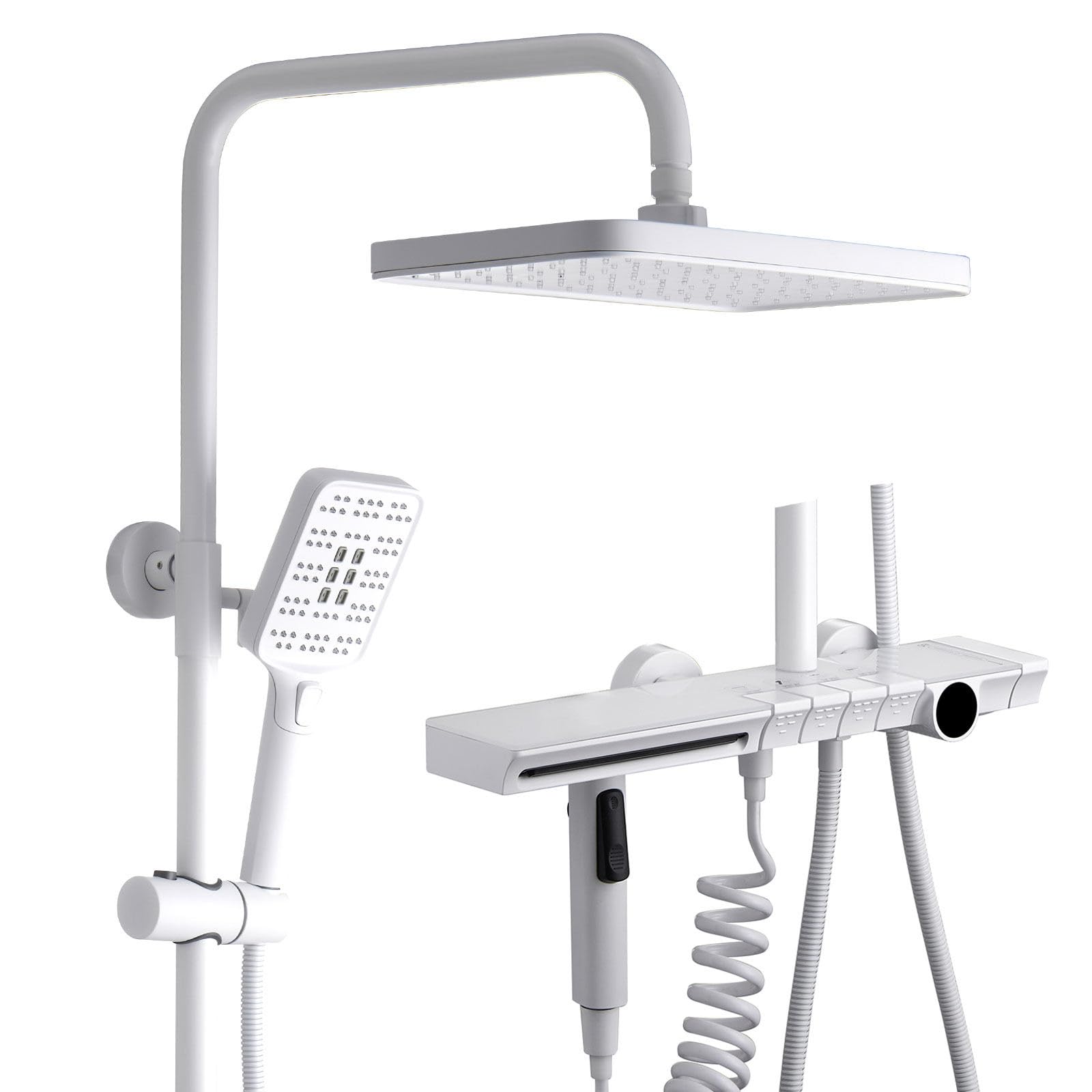 Système de douche 30 x 20 cm pour créer un spa moderne chez soi