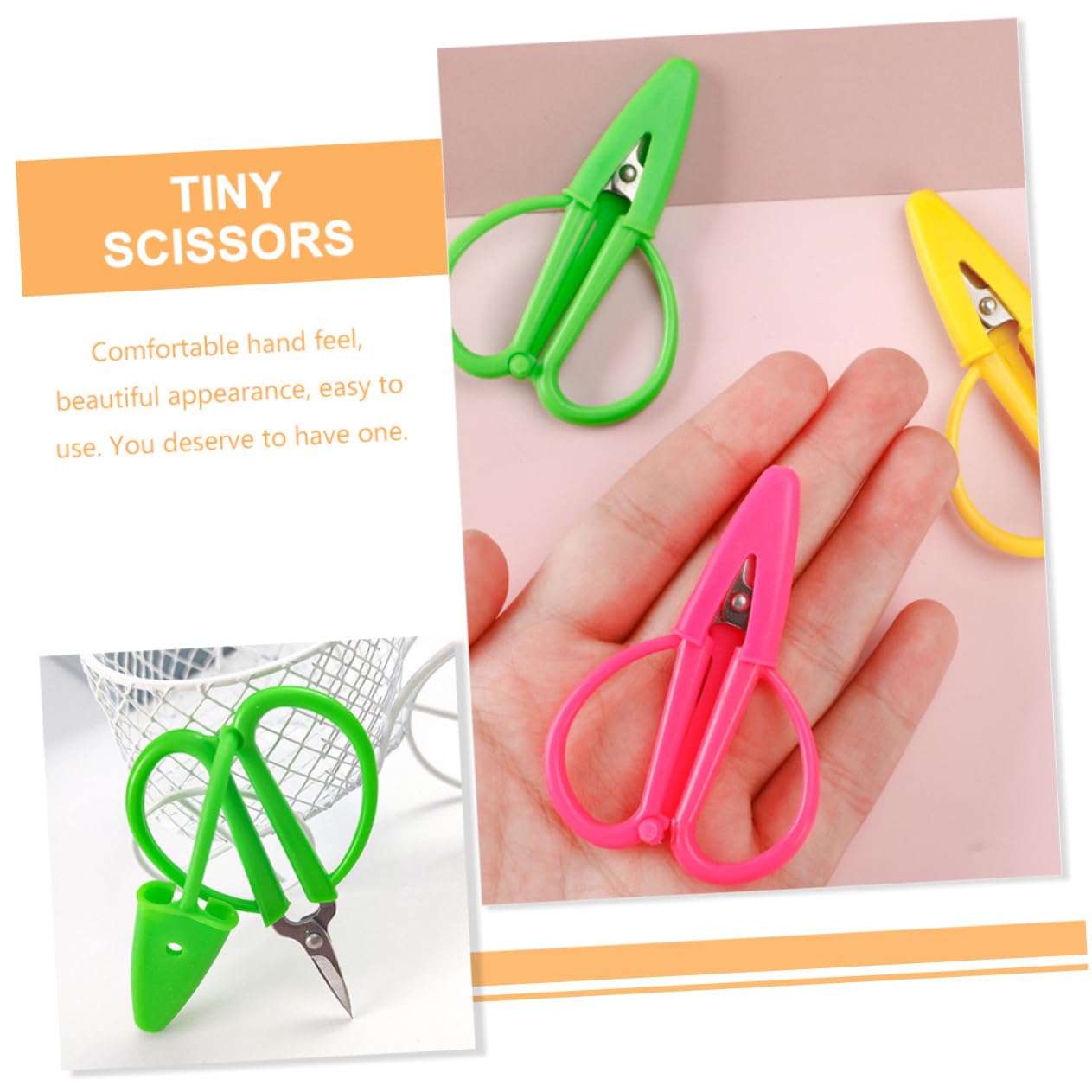 TEHAUX 18pièces Mini Ciseaux De Couture Avec Couvercle Ciseaux Portables Inoxydable Pour Tissus Broderie Et Artisanat