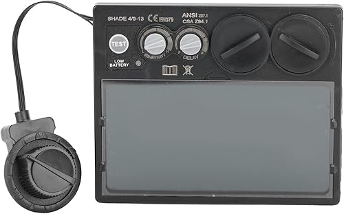 Lente de soldadura de oscurecimiento automático solar Lente de soldadura industrial solar de PP de alta sensibilidad ajustable para soldador Lente