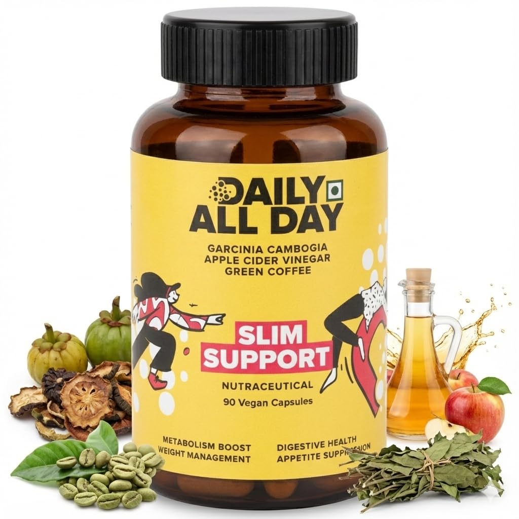 Daily All Day weight loss products for Women & Men Keto fat burners Apple Cider Vinegar ACV with Garcinia Cambogia fat loss Supplement Green Tea & Coffee, Gut Cleanser detox, Ayurvedic Herbal
