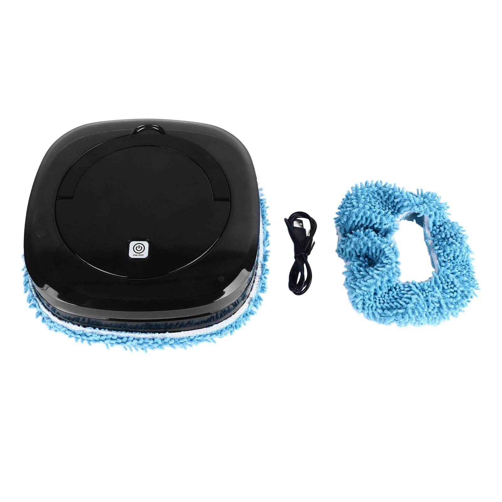 Mopping Robot, Electric Mop USB Rechargeable Wet and Dry Wood Floor Cleaner, Slim Noiseless Efficient Cleaning Automatic Mopping Machine for Hard Floor Pet Hair