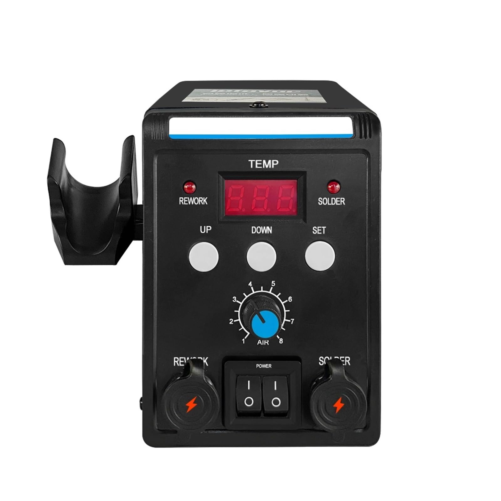 Stazione di saldatura Stazione Di Saldatura Digitale 2 In 1, Pistola Ad Aria Calda, Saldatore, SMD, BGA, Rilavorazione, Dissaldatura, Strumenti Di Riparazione E Saldatura Funzioni pratiche(SET3)