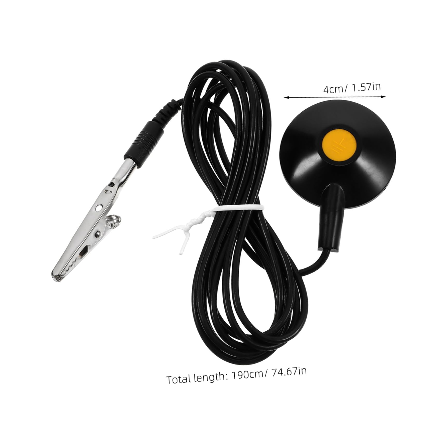 STOBAZA Grounding Receptacle Anti-Static Suction Cup Wire PVC Pu Material Static Charge Dissipation Cable