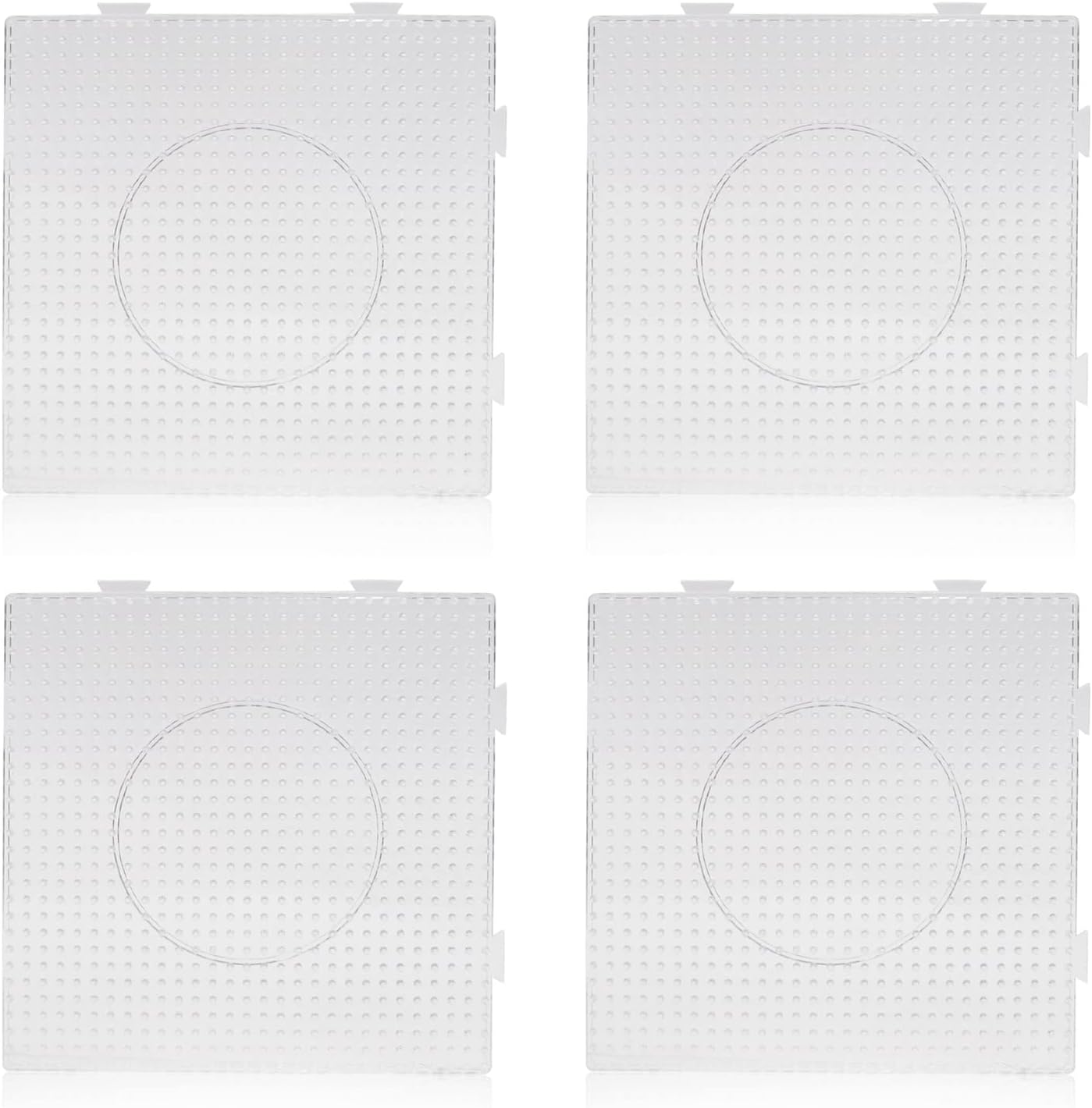 ARTKALFuse Bead Pegboard for 2.6mm Iron Bead Board, Large Square Pegboard for Mini Beads, 4pcs