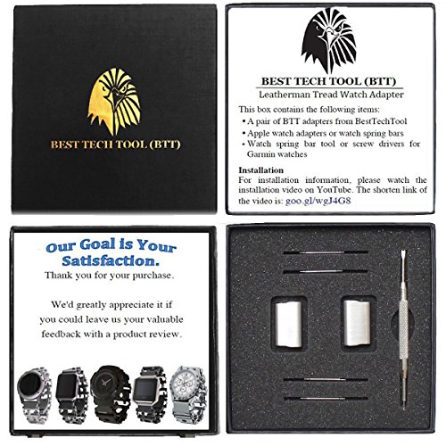 Besttechtool Watch Adapter Compatible With Leatherman Tread Lt - Btt Adapter (Watch Lug Width=22Mm, Stainless Steel, Tread Lt) #TOP1