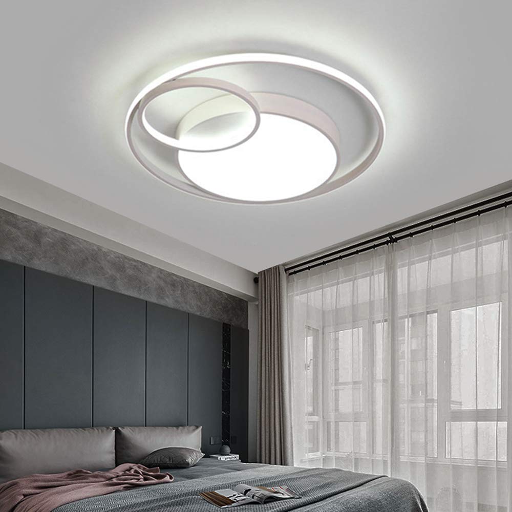Lampa sufitowa LED, 55 W, ściemniana, okrągła, akrylowa, do salonu, sypialni, do pokoju dziecięcego i sypialni