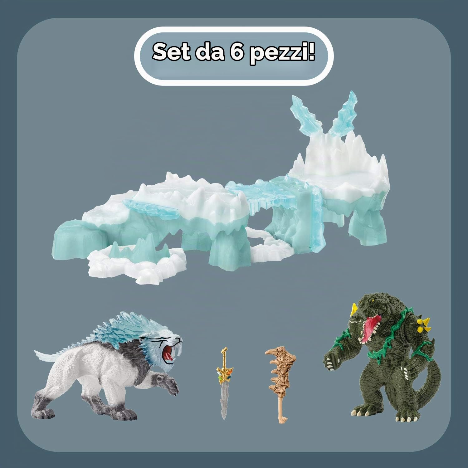 schleich ELDRADOR | Attacco alla fortezza di ghiaccio 42497 | 29 pezzi