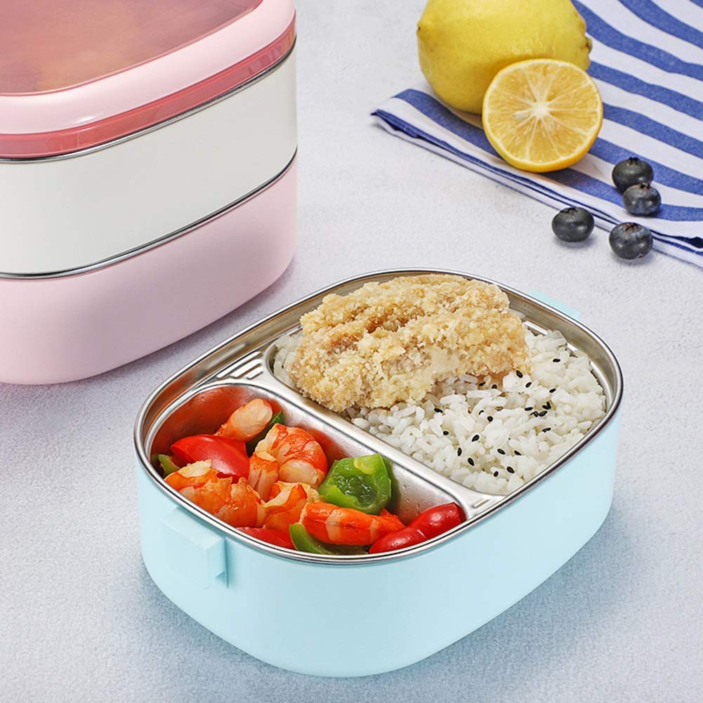 Amazon｜LSXIAO 弁当箱 保温ランチジャー 2/3層 ポータブル食品容器