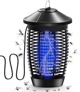 Mosquito Killer Lamp,Powerful Electric Mosquito Zappers,Mosquito Repeller,Ultraviolet Blue Light Mosquito Repellent,High Voltage Mosquito Repellent Lamp,Killer Flying Ins