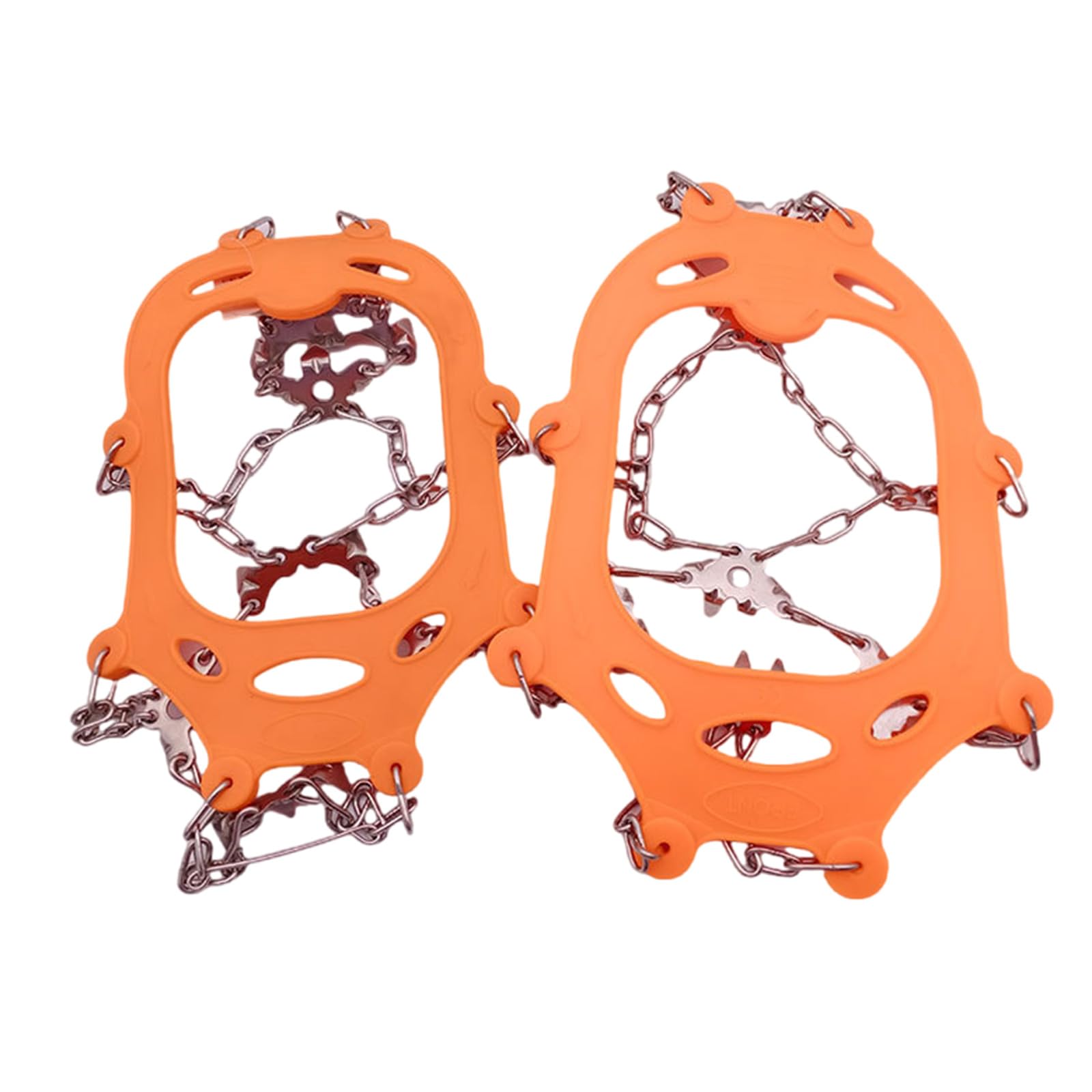 XUZHID Ice Grips?24 Spikes Crampons Ice Cleats Studs Antislip Snow Ice Grip Overshoe Footwear Traction Walk Traction for Climbing Skiing