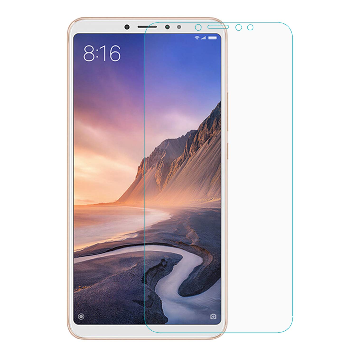Microsonic Xiaomi Mi Max 3 Nano Cam Ekran koruyucu Kırılmaz film