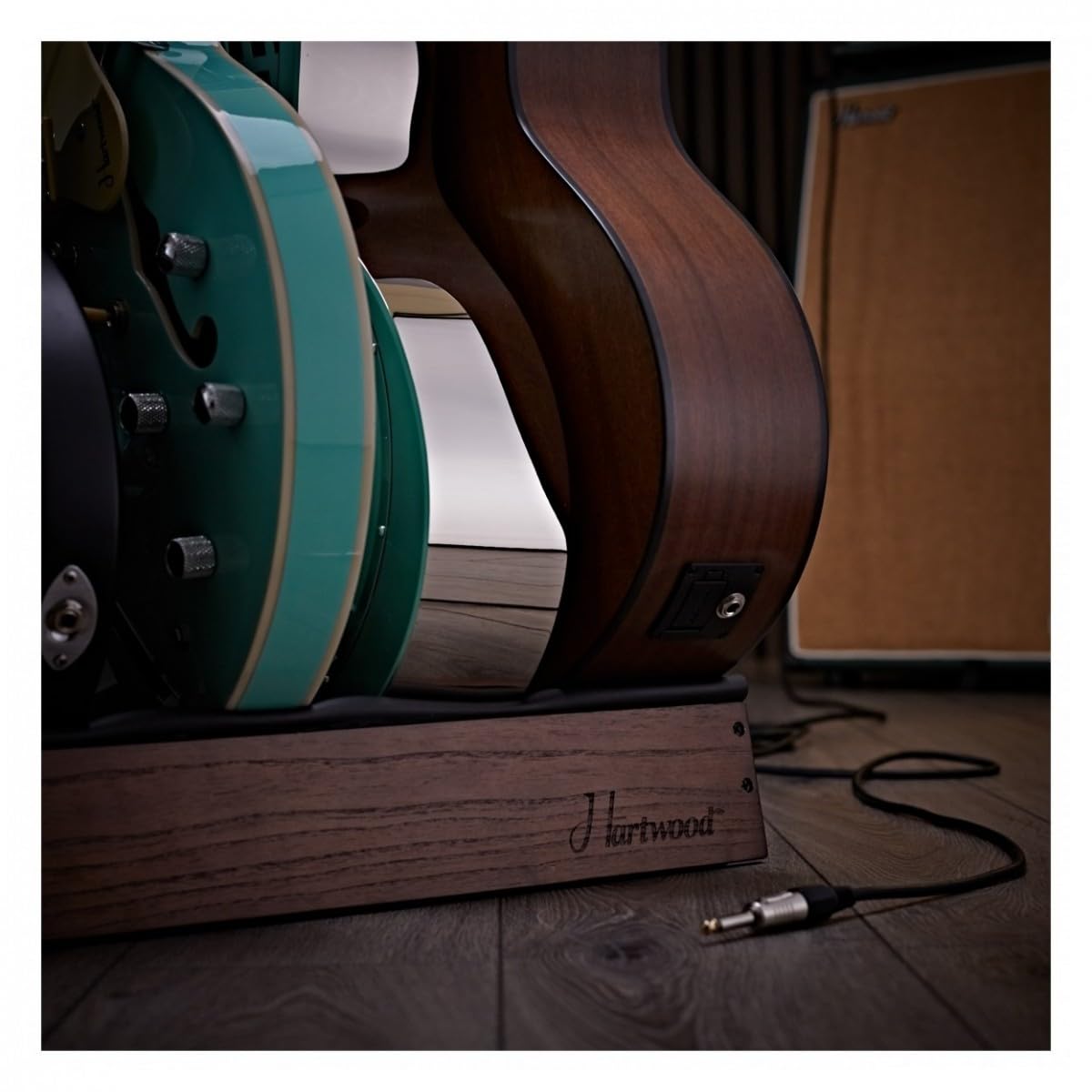 Hartwood Gitarrenständer aus Holz für 6 Gitarren