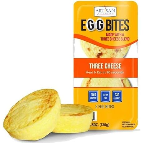 Three Cheese Egg Bites (2 count per pack -- 7 packs per case)