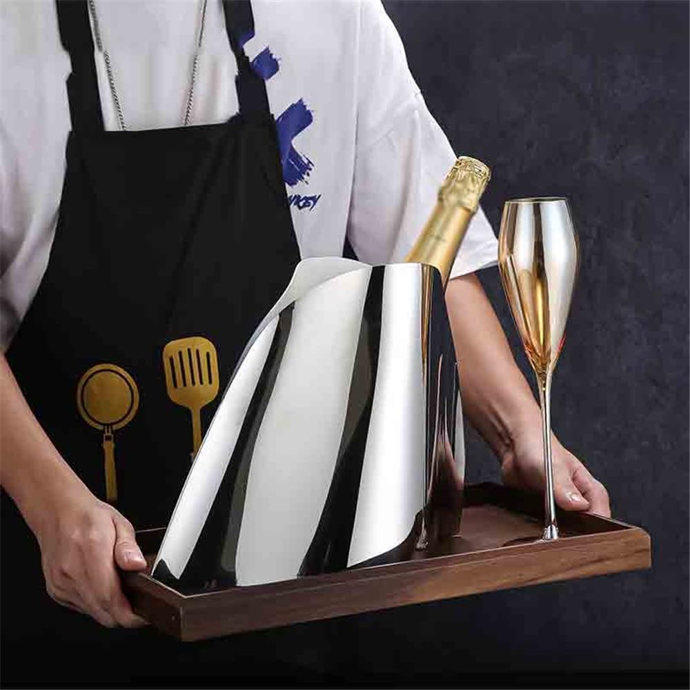 Secchielli per Il Ghiaccio, Secchiello per Champagne, Secchiello per Ghiaccio in Acciaio Inox, Secchiello per Bevande, Secchiello per Il Ghiaccio, Secchiello per Il Ghiaccio da Bar, Kit per
