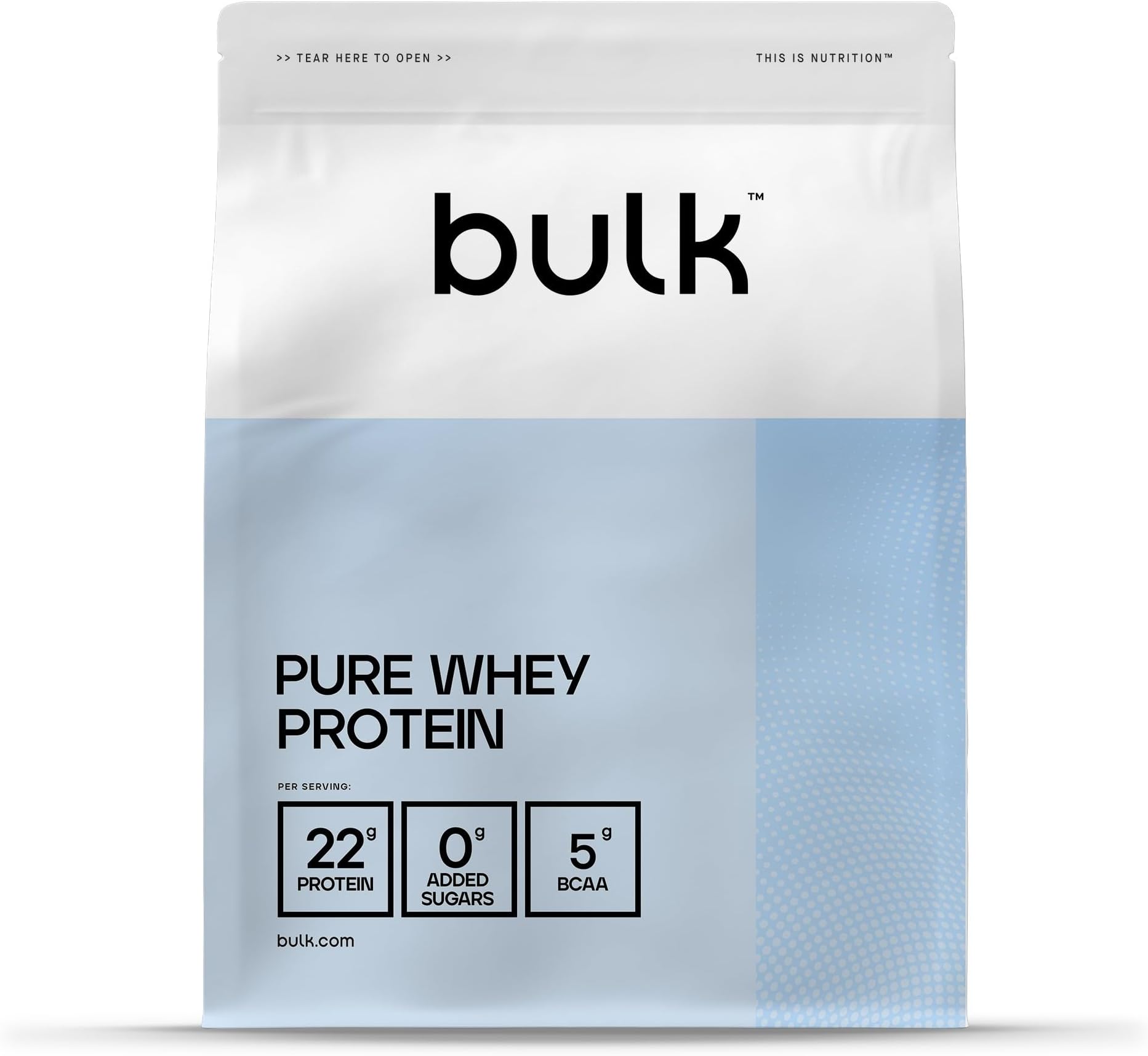 Pure Whey Protein Powder | White Chocolate | 22g Protein and 5g BCAAs per Scoop | Whey Concentrate Shake | Low Sugar | Supports Muscle Growth and Repair | Smooth Mixing | Vegetarian | 1kg