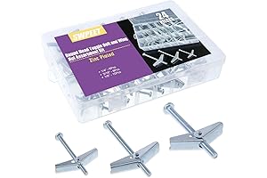 1/8", 3/16", 1/4" Swpeet Butterfly Screws Anchors Heavy Duty.
