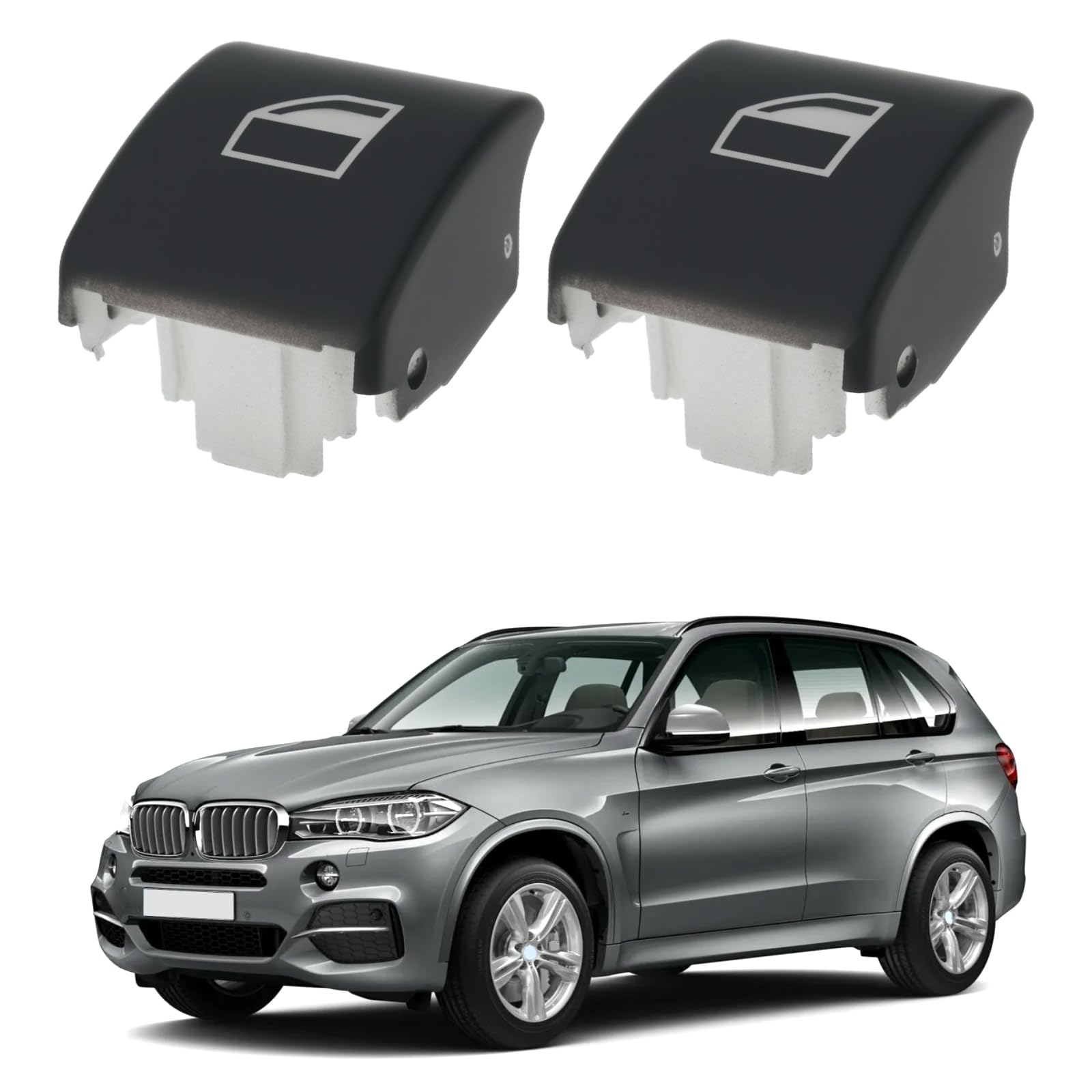 4 pulsanti di ricambio per alzacristalli auto 61318381514 compatibile con BMW X5 E53 compatibile con BMW Serie 3 E46 E90