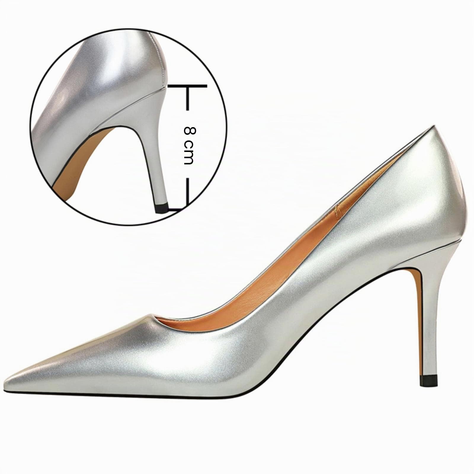 Escarpins en cuir verni pour femme - Talons aiguilles - Chaussures de fête tendance