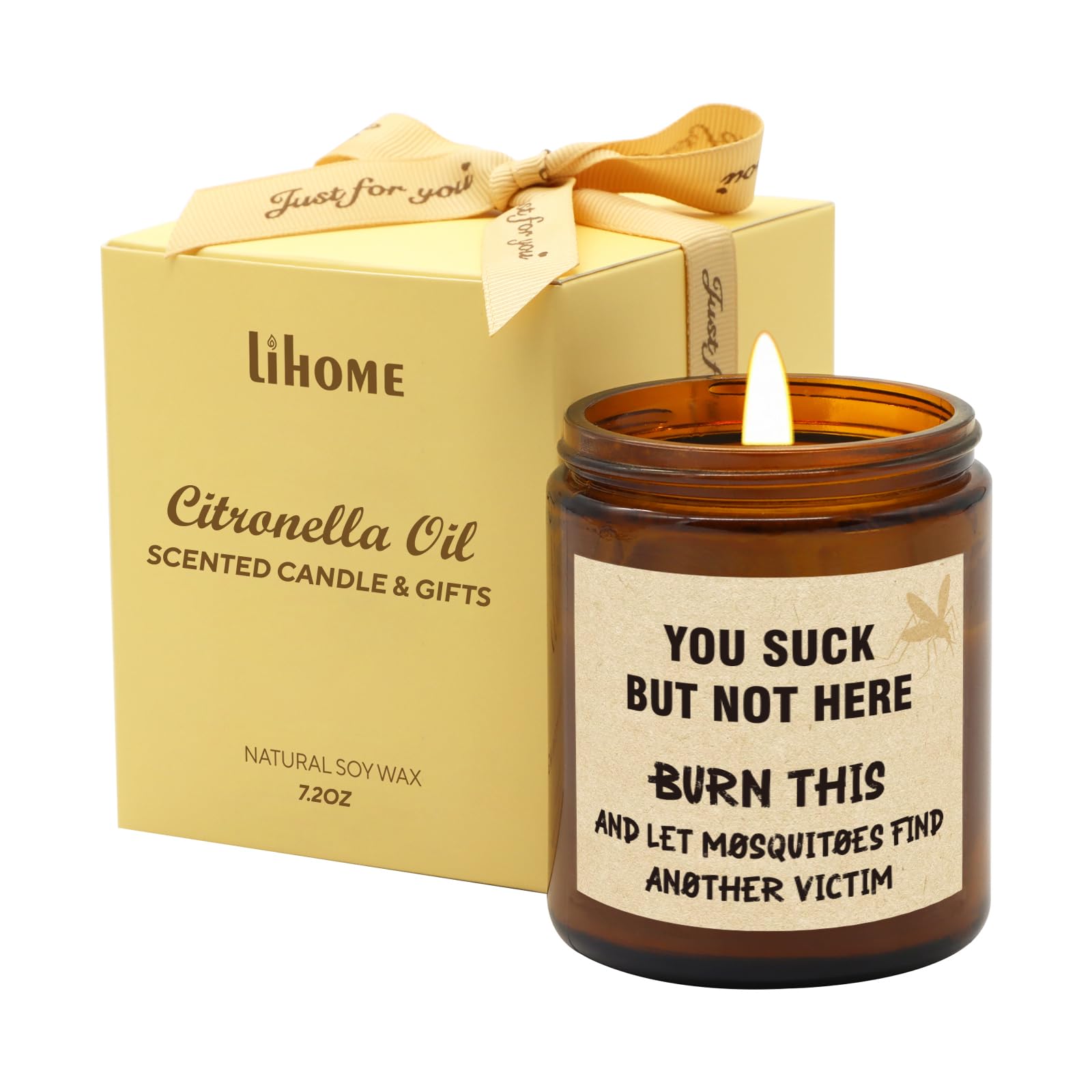 Lihome Funny Citronella Candle
