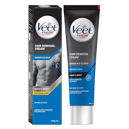 Veet Hair Removal Cream for Men, Sensitive Skin - 100g