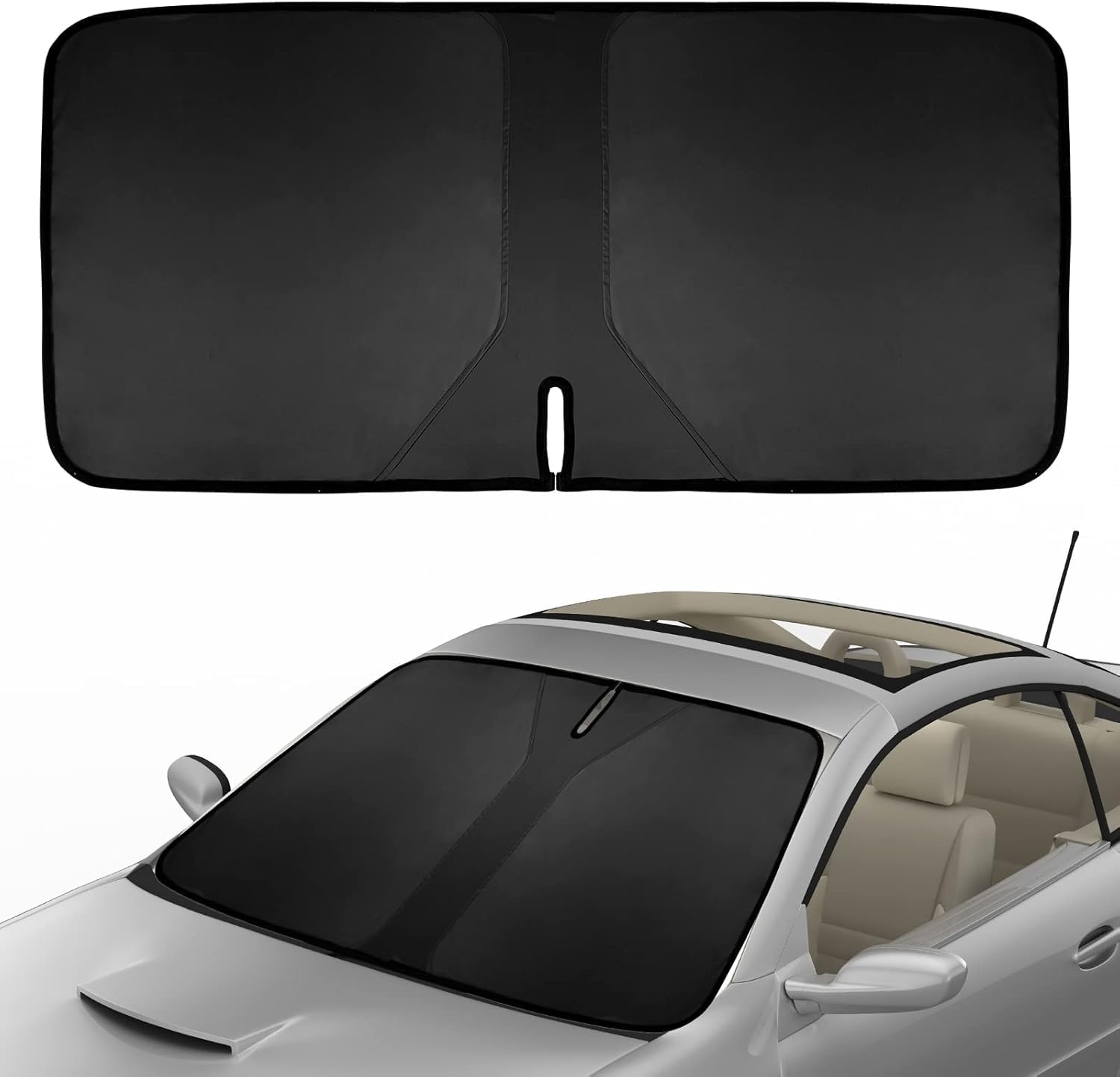 Auto Parasole Ombrello Parabrezza per Chrysler Pacifica, Finestra Anteriore Visiera Parasole Pieghevole Protezione UV Interno Accessori,B/Large