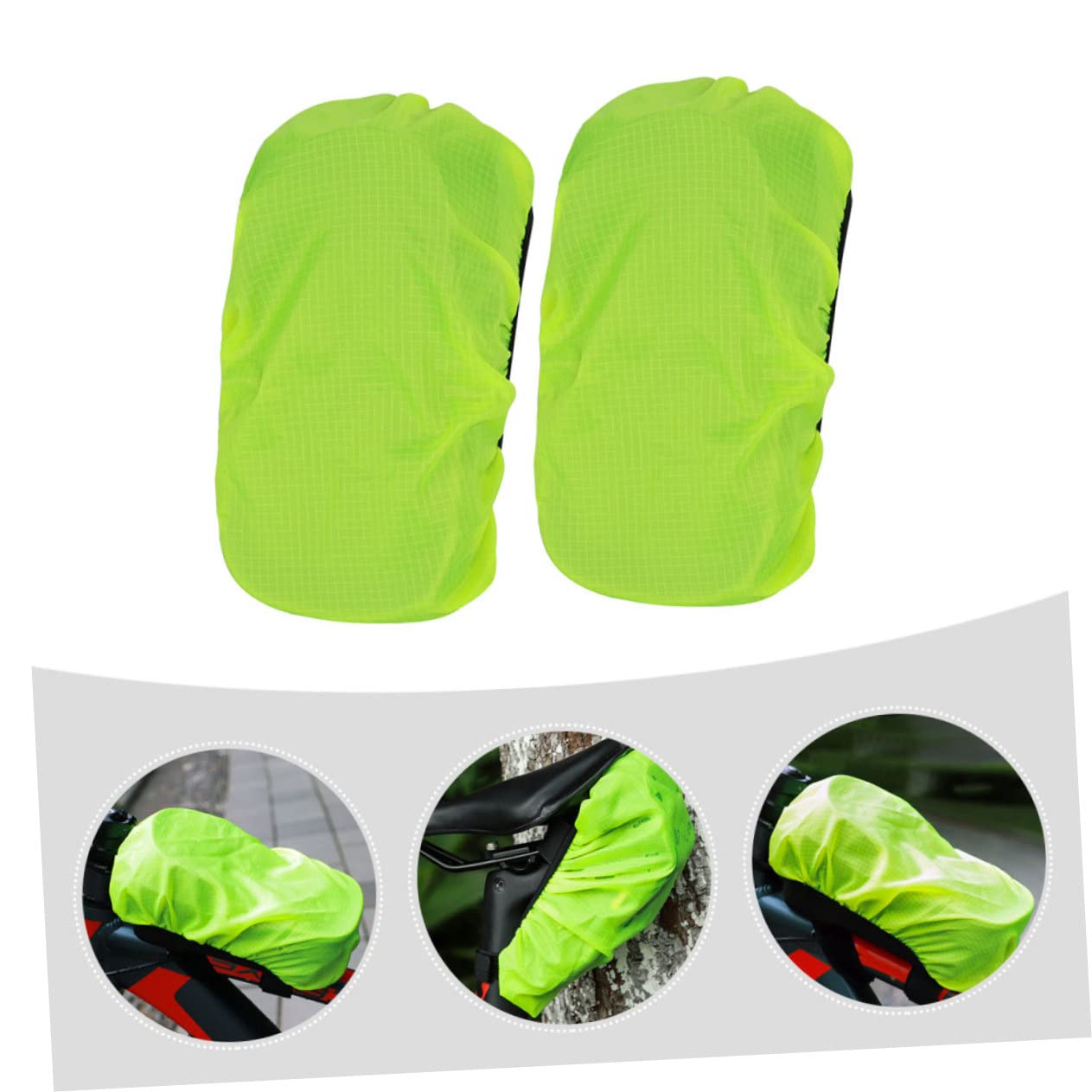 Abaodam Bolsa De Ciclismo Funda Impermeable Funda Elástica Protectora Funda Protectora para Poste De Bicicleta Impermeable Bolsa para Portaequipajes Trasero De Bicicleta Funda