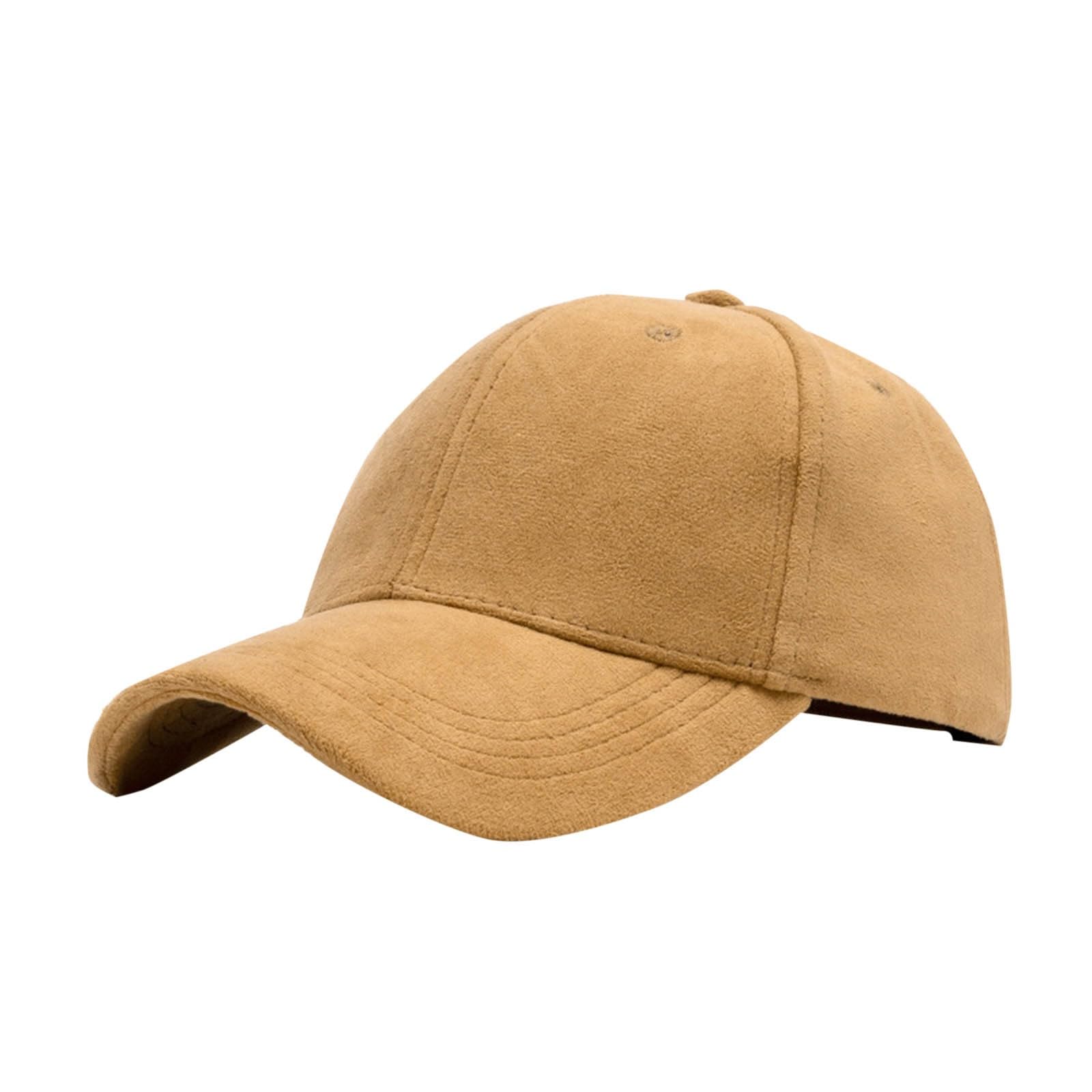 Women's Men's Suede Baseball Cap Faux Suede Leather Classic Hat Adjustable Plain Hats Casual Baseball Comfy Sun Caps — view 6