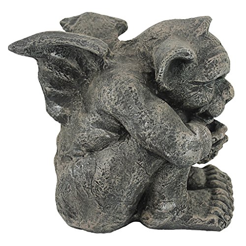 Gaston-Gargoyle-Computer-Kletterer Von Design Toscano – Gotischer Deko-Hingucker Für Schreibtisch & Regal, 44 X 36 X 39 Cm