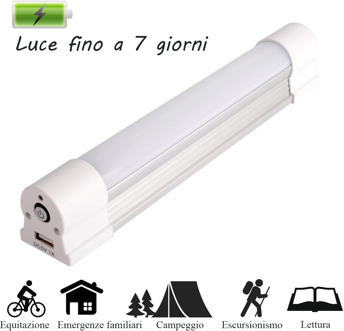 Portable LED Camping Light,6000mAh Rechargeable LED Work Light Lantern Lamp Hand Light/Cabinet Light/Magnetic Light Stick for Phone Charging,Camping,Tents,Hiking,Fishing,Barbecue,Garage and Emergency
