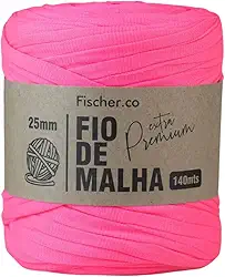 Fio de Malha Fischer Extra Premium - 140m - 270g - Rosa Neon 80
