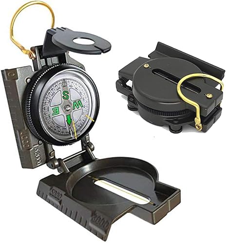 Miniatura 7 de Brújula, brújula de supervivencia para senderismo, equipo y equipo de supervivencia de grado militar para supervivencia en zonas silvestres y
