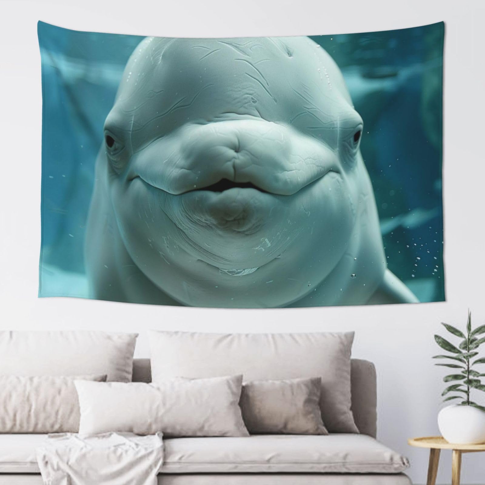 MXDLKSWPOH Tapestry 152x102 cm Art Wall Hanging for Living Room Modern Soft Aesthetic Tapestries Poster Its White Skin Tapestry Home Decoration Large Wall Tapestries for Bedroom Dorm Decor