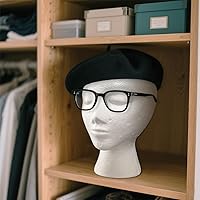 Vista 3 de Smilco 3 piezas de cabeza de peluca de 11 pulgadas, soporte de peluca de maniquí de espuma para mujer, soporte para estilo, modelo y exhibición