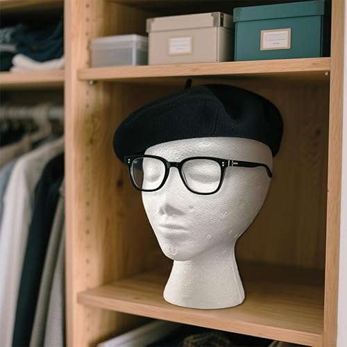 Miniatura 3 de Smilco 3 piezas de cabeza de peluca de 11 pulgadas, soporte de peluca de maniquí de espuma para mujer, soporte para estilo, modelo y exhibición