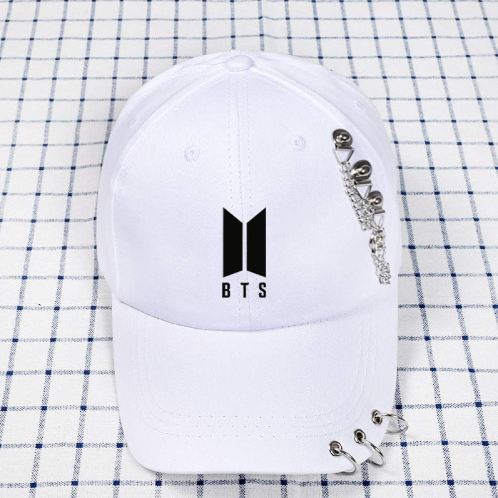 sdssup Baseball Cap Solid Color Cap Summer Casual Cap BTS-1 White Adjustable