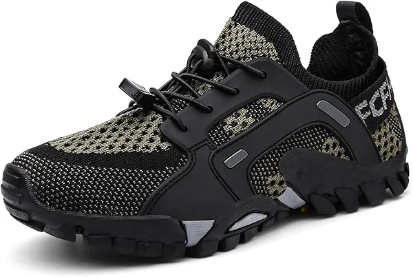 TANGYUGEN Water Shoes Mens Womens Hiking Beach Aqua Shoes Slip Resistant Lightweight Breathable Outdoor Walking Jogging Travel Trail Trekking Climbing